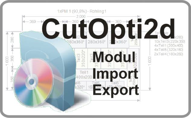 Bild von CutOpti2d Zusatz Import/Export